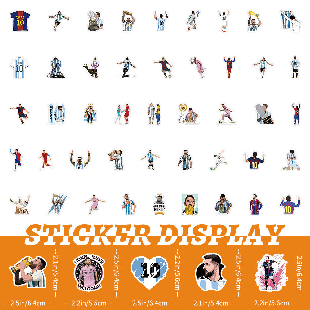 Lionel Messi Graffiti Stickers – 50 Pcs