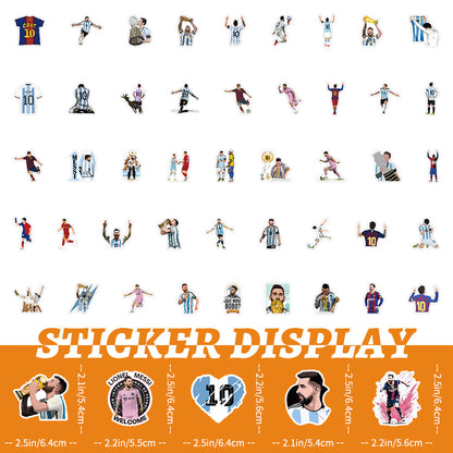 Lionel Messi Graffiti Stickers – 50 Pcs