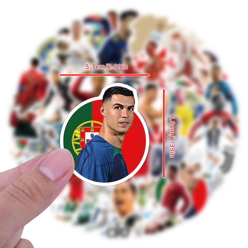 Ronaldo Graffiti Stickers – 50 Pcs Set