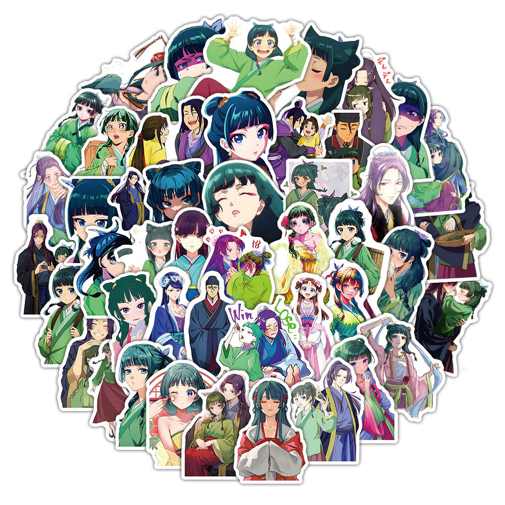 Medicine House Girl's Whisper Graffiti Sticker 50 Pcs
