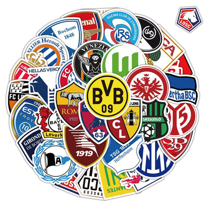 Football club team logo graffiti stickers 50 Pcs