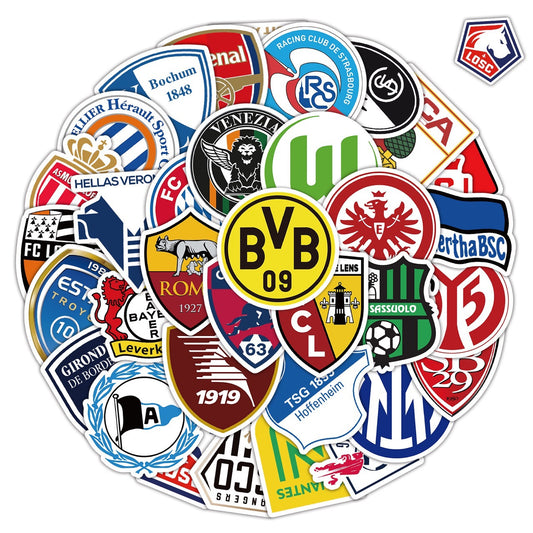 Football club team logo graffiti stickers 50 Pcs