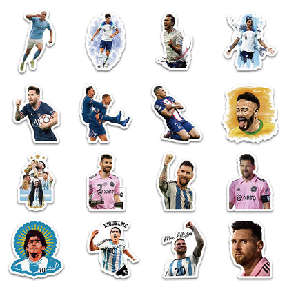 Football Stars Graffiti Stickers – 52 Pcs Set