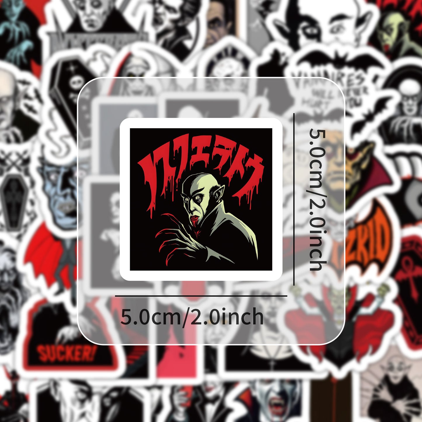 Vampire stickers personalized horror graffiti 50 Pcs