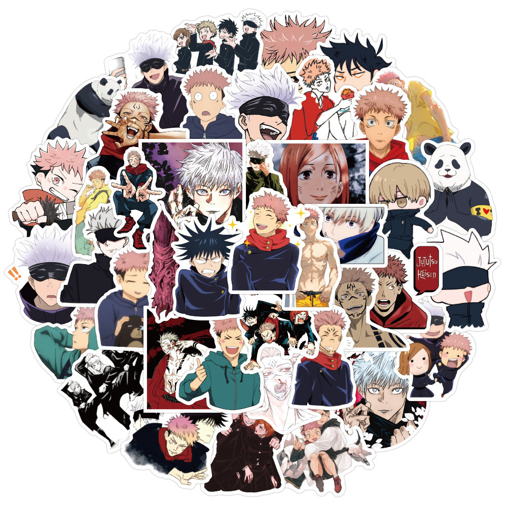 Jujutsu kaisen Japanese Anime Sticker 50 Pcs